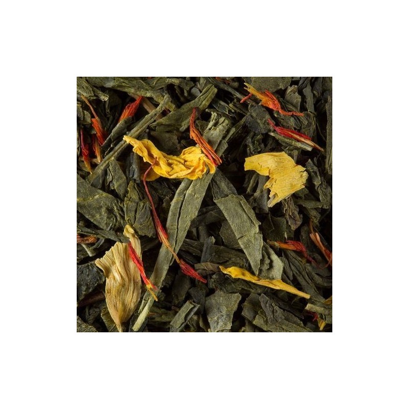 Thé vert Sencha parfumé - Damman Frères - Vanille amande - 100g