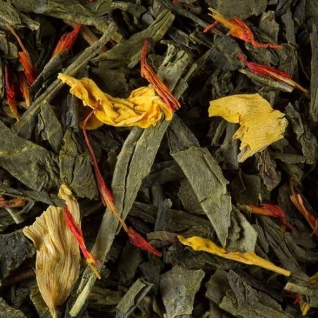 Thé vert Sencha parfumé - Damman Frères - Vanille amande - 100g