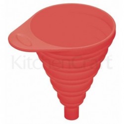 Entonnoir pliant en silicone - colourworks - Kitchen Craft - rouge
