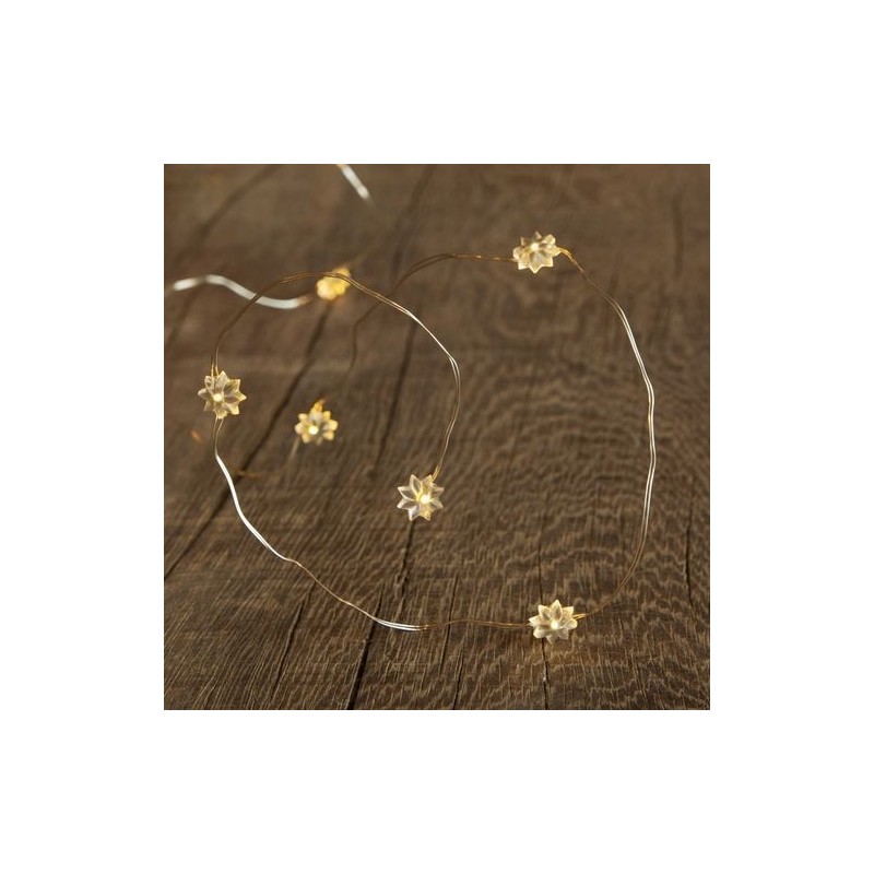 Guirlande lumineuse LED - Sirius - Silke - Petites fleurs 20L