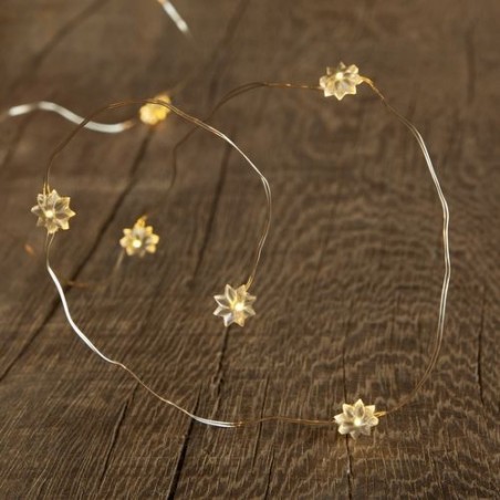 Guirlande lumineuse LED - Sirius - Silke - Petites fleurs 20L