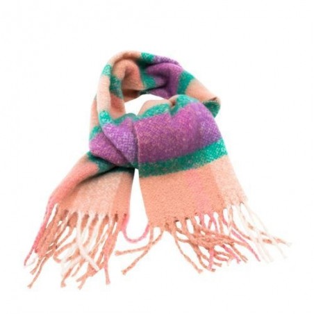 Écharpe - Carreaux - Rice - Brown&Green