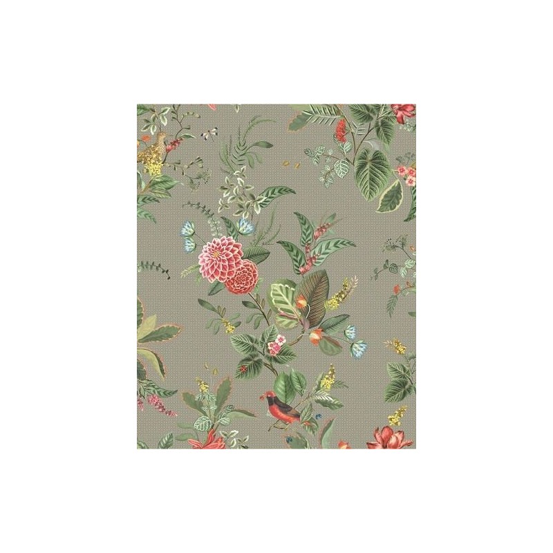 Papier peint Pip Studio - Floris Khaki - ref 300113