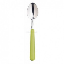Cuillere a cafe - inox - vert pomme