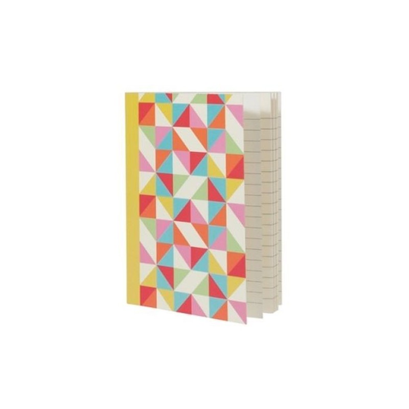 Carnet de poche A5 - Multicolour geometric - Rex