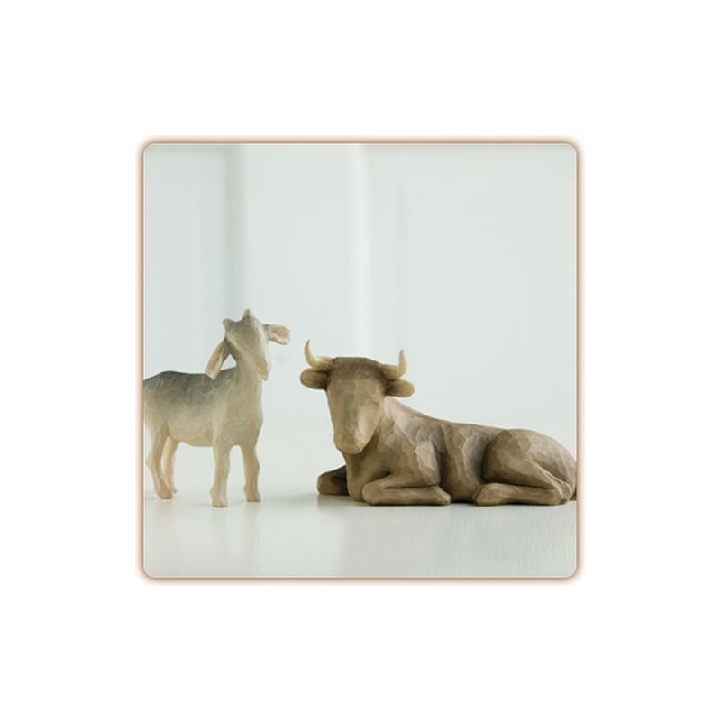 Willow Tree - Ox and Goat - Boeuf et Chèvre pour crèche