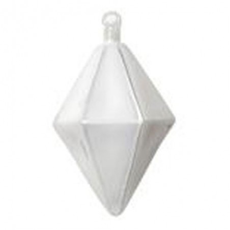 Boule de Noël - Bloomingville - verre peint - blanche nacrée 3