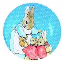 Assiette bleue - La maman et ses petits - Peter Rabbit