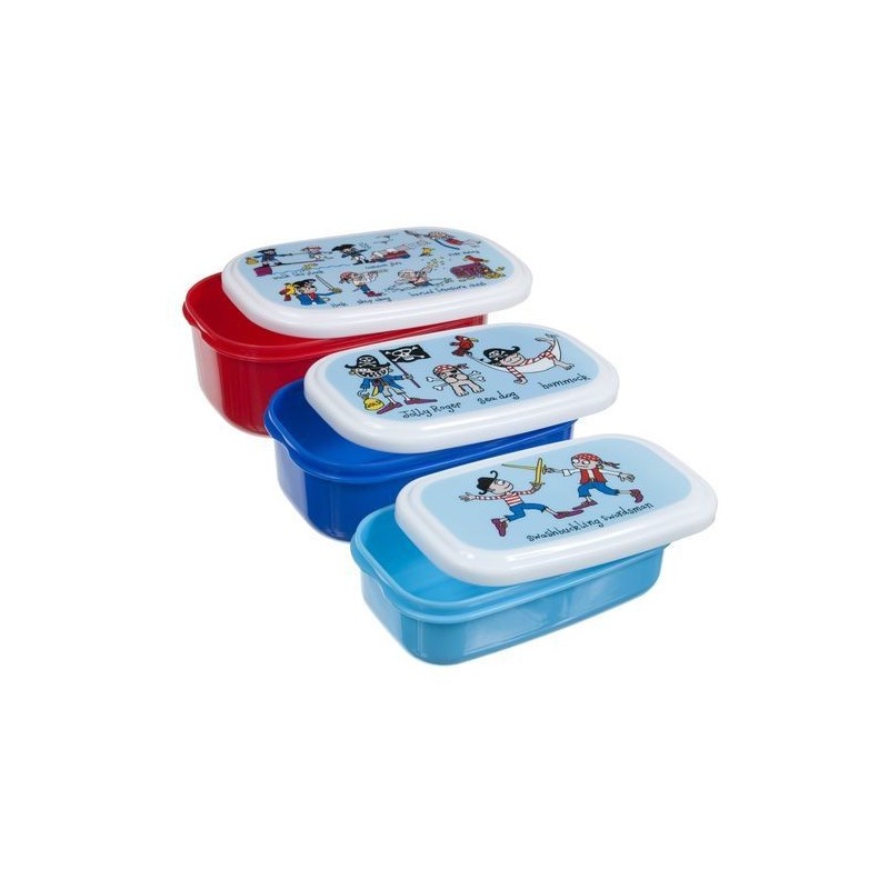 Lot de 3 boites alimentaires - pirates - Tyrrell Katz