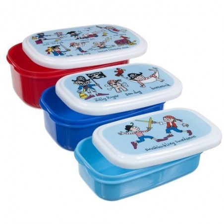 Lot de 3 boites alimentaires - pirates - Tyrrell Katz