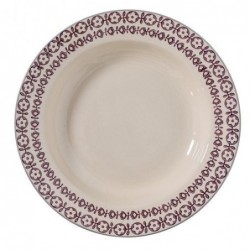 Assiette a soupe Karine - Bloomingville - Violet - 25cm