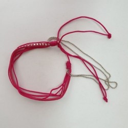 Bracelet magenta et argent - Nusa Dua
