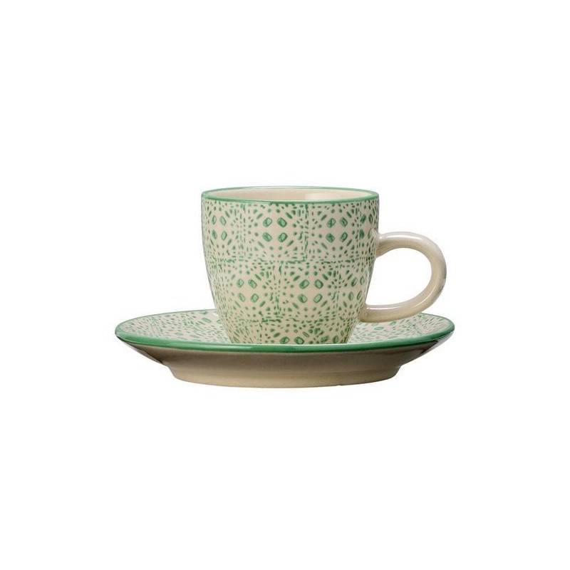 Tasse et soucoupe expresso Isabella - Bloomingville - Green
