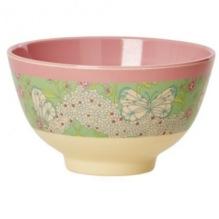 Petit bol en mélamine - Rice - Butterfly and Flowers