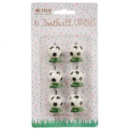 Mini bougies - Ballons de foot - Rice - 3 cm