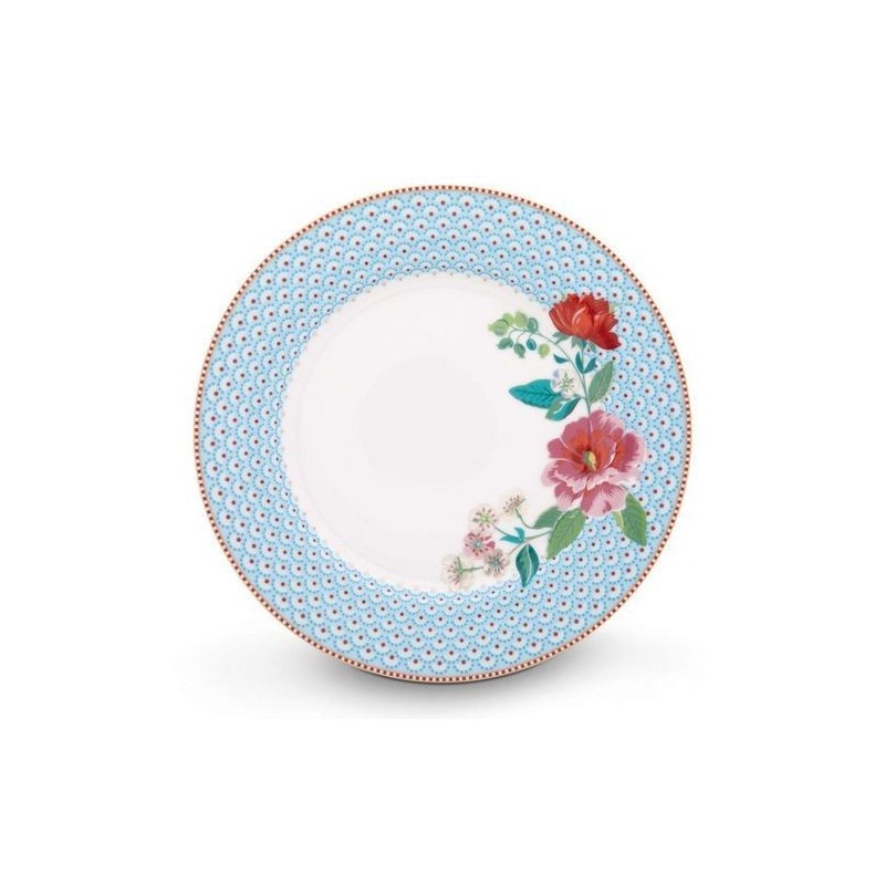 Assiette plate - Floral 2 bleu - Pip Studio - 26.5 cm