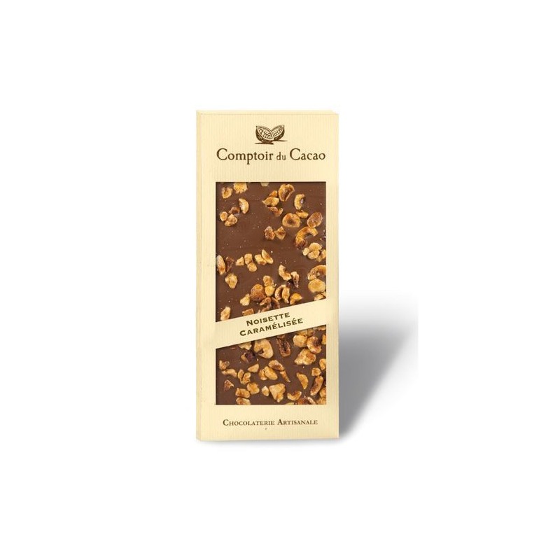 Tablette de chocolat - Gourmande - Lait Noisette caramélisée - 90g