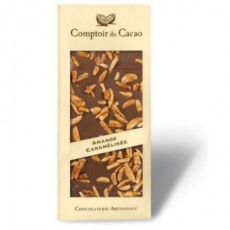 Tablette de chocolat - Gourmande - Lait Amande caramélisée - 90g
