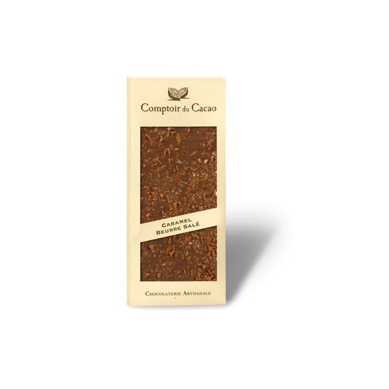 Tablette de chocolat - Gourmande - Lait Caramel au beurre salé - 90g