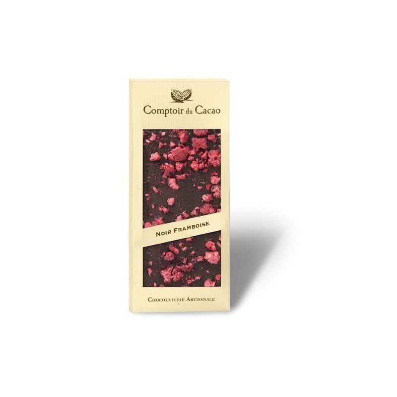 Tablette de chocolat - Gourmande - Noir Framboise - 90g