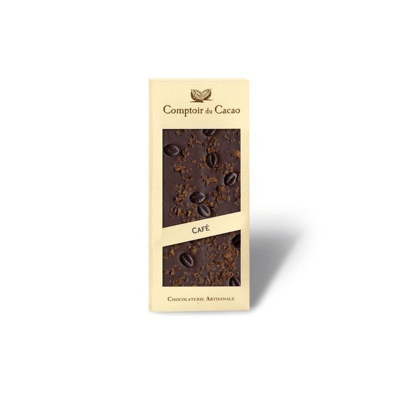 Tablette de chocolat - Gourmande - Noir Café - 90g