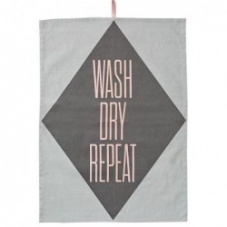 Torchon de cuisine - Bloomingville - Wash Dry Repeat