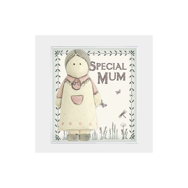 Figurine sculptée en bois - East of India - Special mum