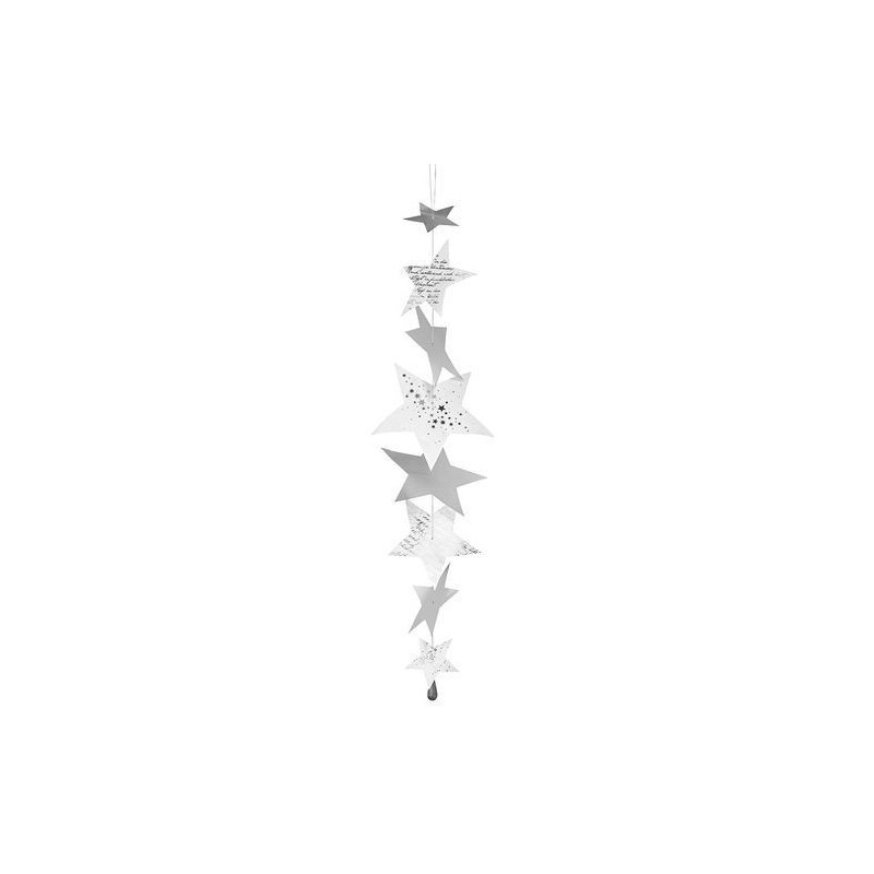 Guirlande étoiles papier - Silver - Rader