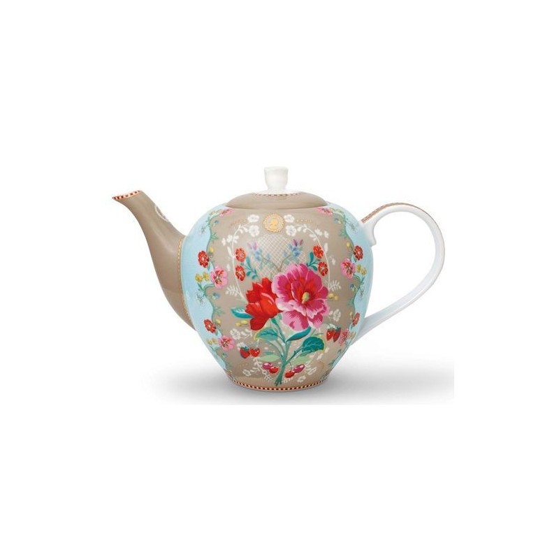 Grande théière - Floral 2 kaki - Pip Studio - 1