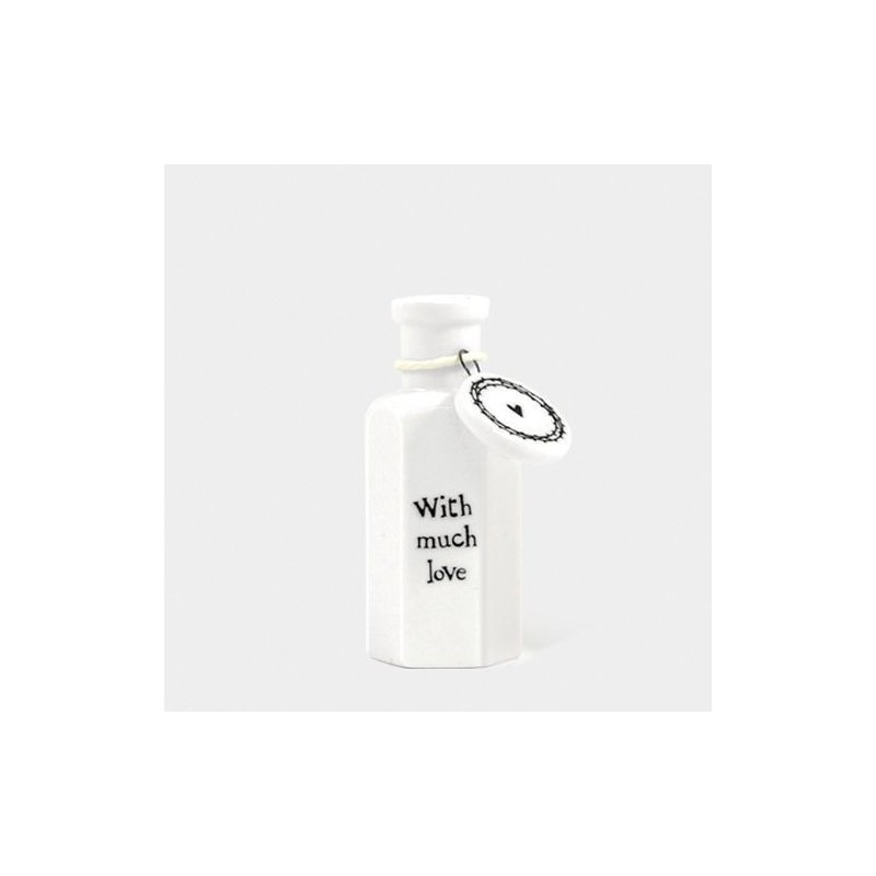 Fiole en porcelaine  - East of India - With much love