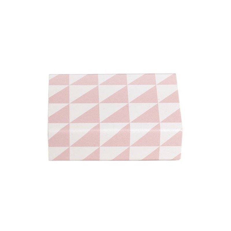 Petite boite d'allumettes - Krima et Isa - triangles pink