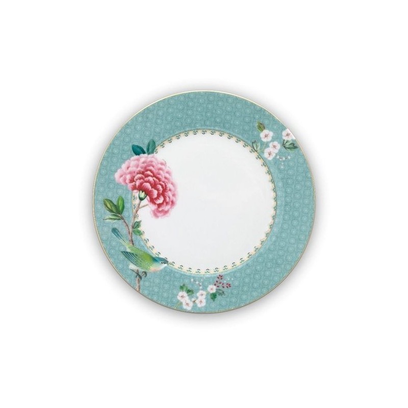 Assiette à dessert - Blushing Birds - Bleu - Pip Studio - 21 cm