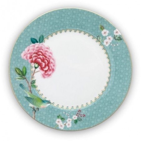 Assiette à dessert - Blushing Birds - Bleu - Pip Studio - 21 cm