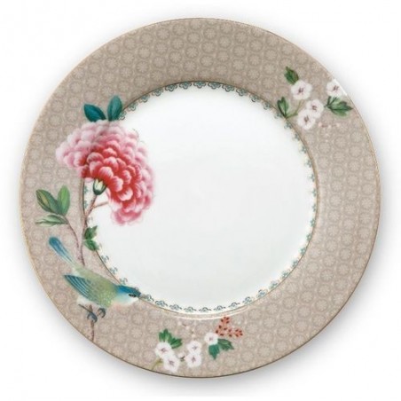 Assiette à dessert - Blushing Birds - Kaki - Pip Studio - 21 cm