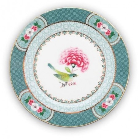 Assiette à dessert - Blushing Birds - Bleu - Pip Studio - 17 cm