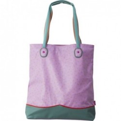 Sac cabas - Rice - Lavender Gold dot print