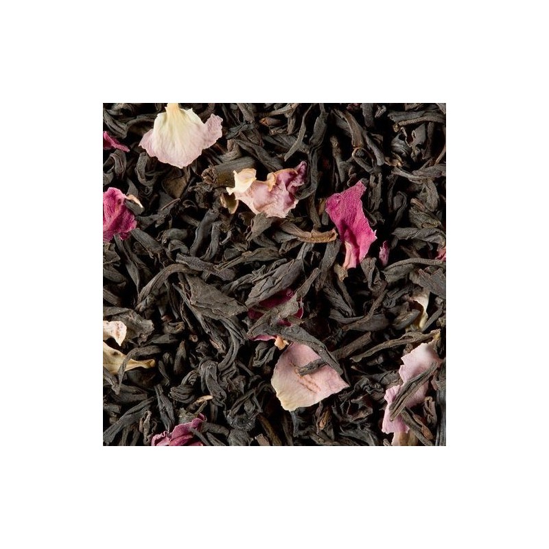 Thé noir parfumé - Dammann Frères - Rose - 100g