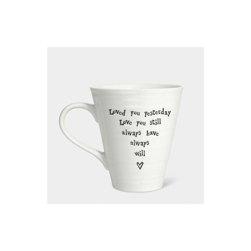 Mug porcelaine - East of India - Loved you ...