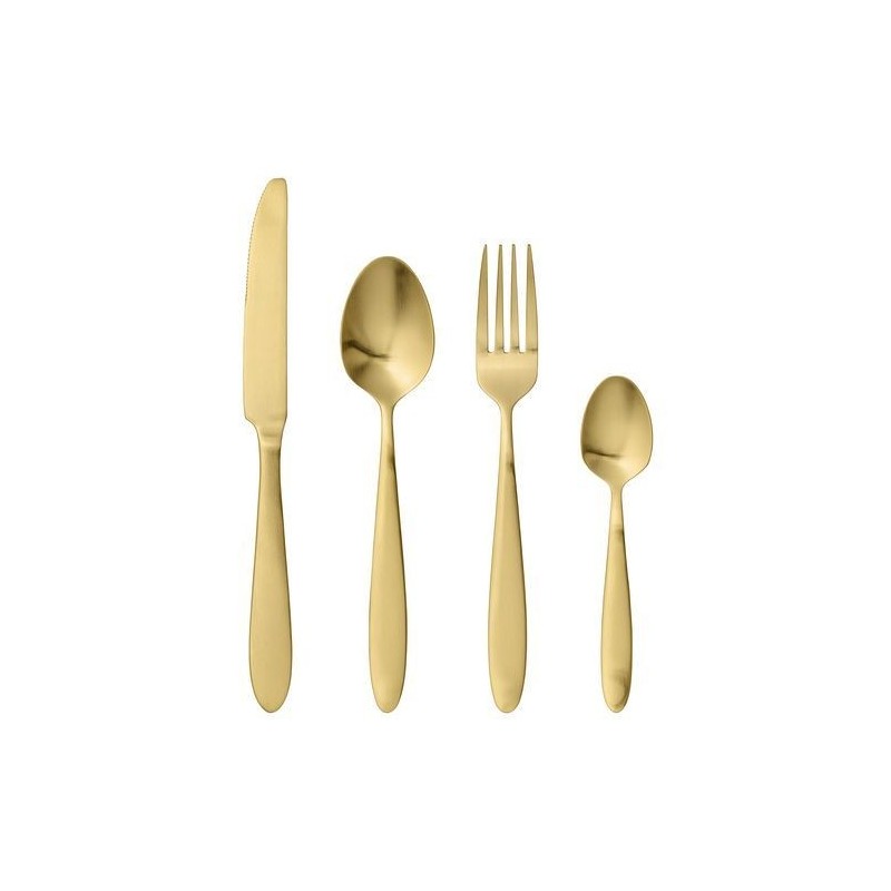 Lot de 4 couverts - Bloomingville - Gold