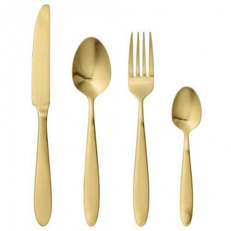 Lot de 4 couverts - Bloomingville - Gold
