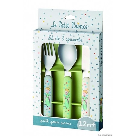Set de trois couverts - Vert - Petit Jour Paris - Le Petit Prince