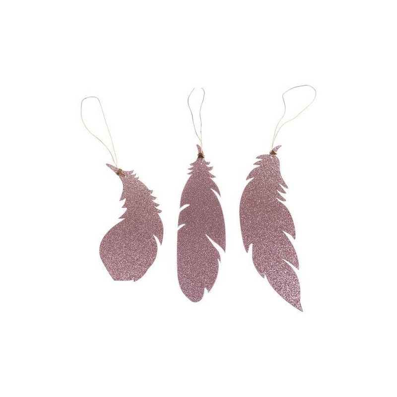 Lot de 6 plumes à suspendre - Greengate