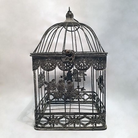 Cage décorative - Country casa - Birds and flowers - S