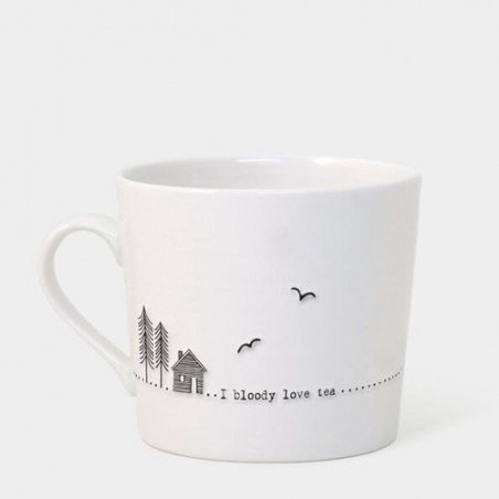 Mug porcelaine - East of India - Bloody love tea