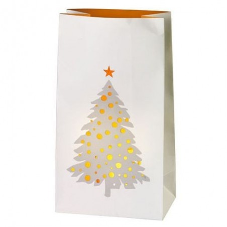 Photophore - Papier - Sapin - Rader