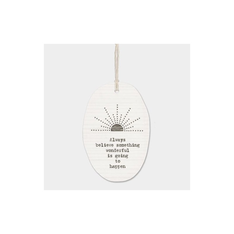 Suspension en porcelaine - East of India - Soleil