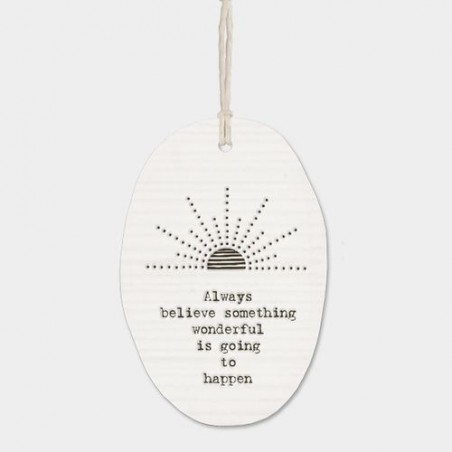 Suspension en porcelaine - East of India - Soleil