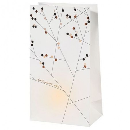 Lot de 2 sacs photophore - Dream on - papier  - Rader