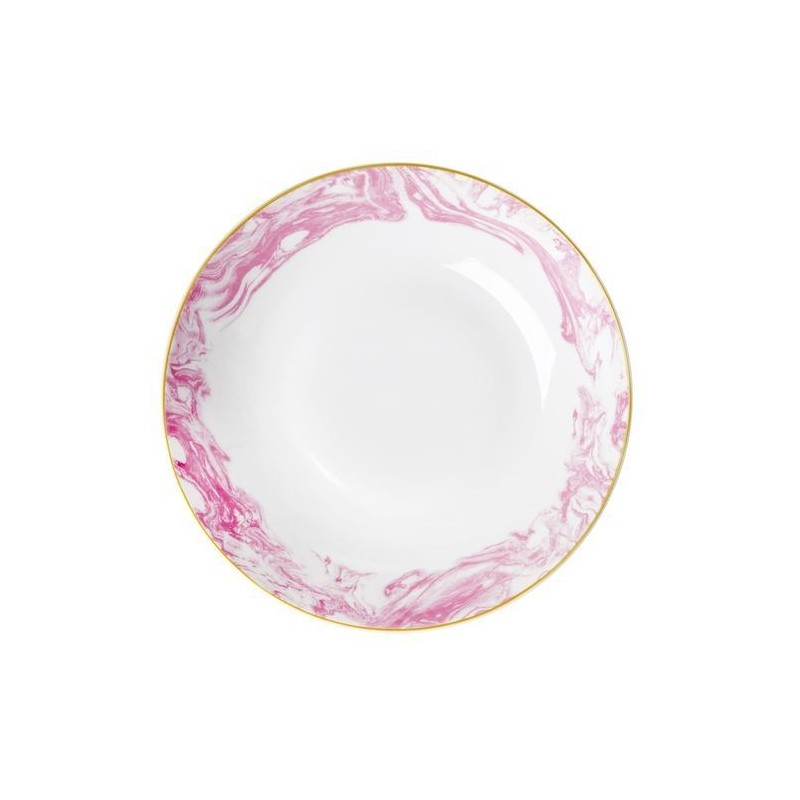 Saladier porcelaine - Rice - Marble - Bubblegum