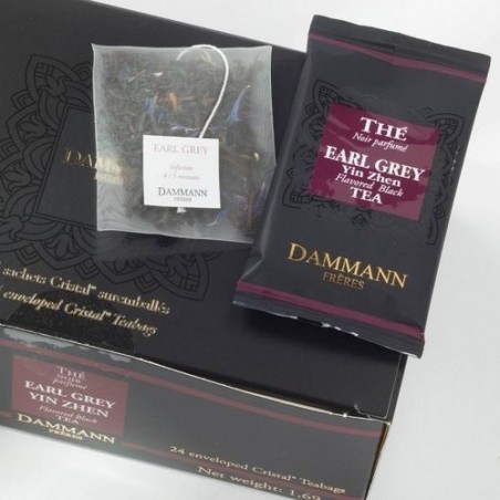 Boite 24 sachets Surremballés - Dammann Frères - Thé noir Earl Grey Yin Zhen